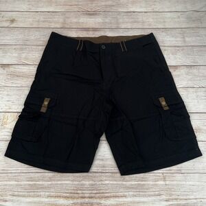 Moheen Adventure Cargo Shorts Mens size 38 Black canvas comfort Shorts
